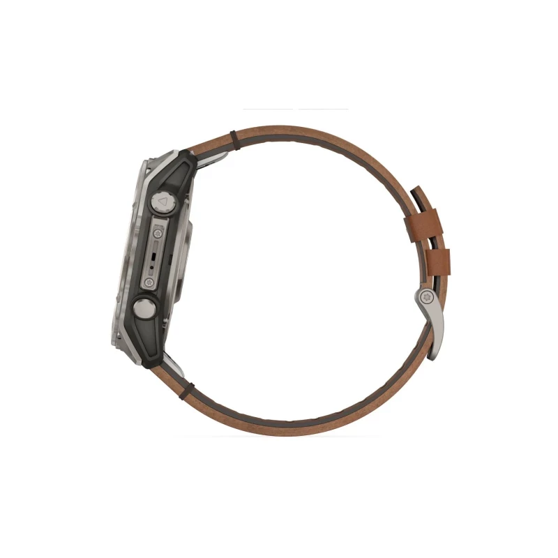 Garmin Fenix 8 51mm AMOLED Sapphire Carbon grey DLC w. Chestnut Leather Band (010-02905-40) - Зображення 4