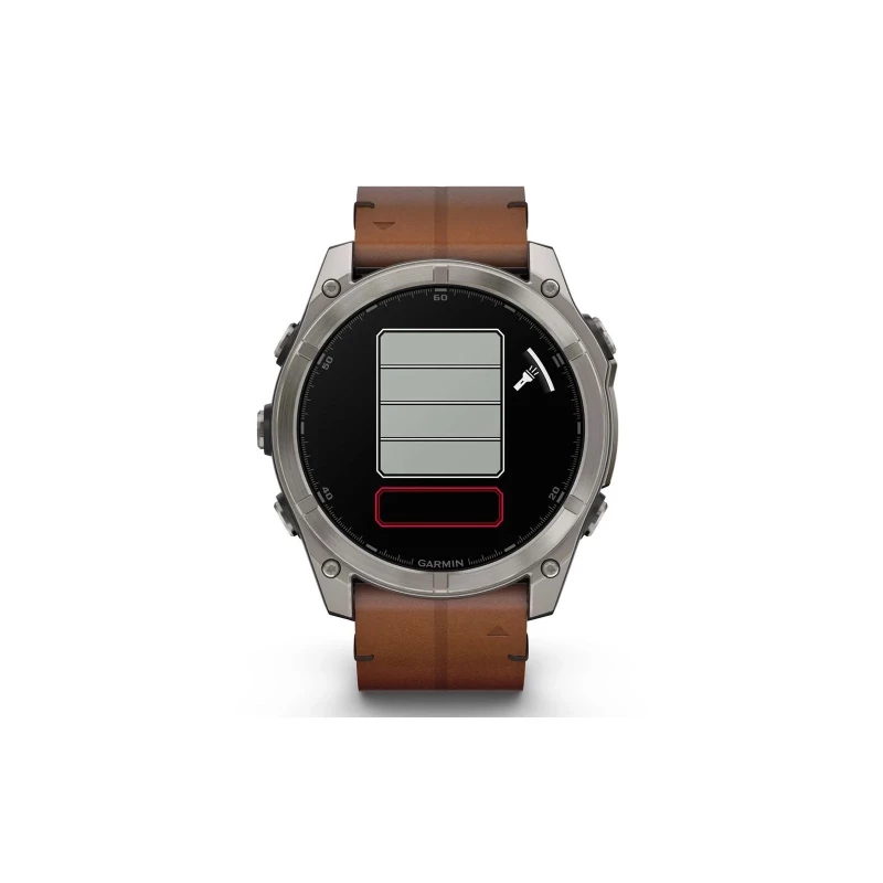 Garmin Fenix 8 51mm AMOLED Sapphire Carbon grey DLC w. Chestnut Leather Band (010-02905-40) - Зображення 6