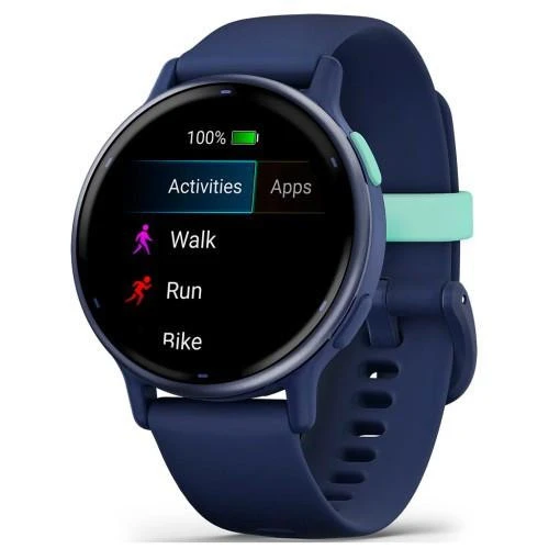 Garmin vivoactive 5 Metallic Navy Aluminum Bezel with Navy Case and Silicone Band (010-02862-12/52) - Зображення 5