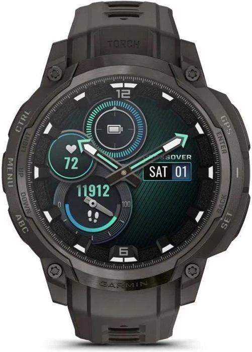 Смарт-часы Garmin Instinct Crossover AMOLED Charcoal (010-03398-00) - Зображення 1