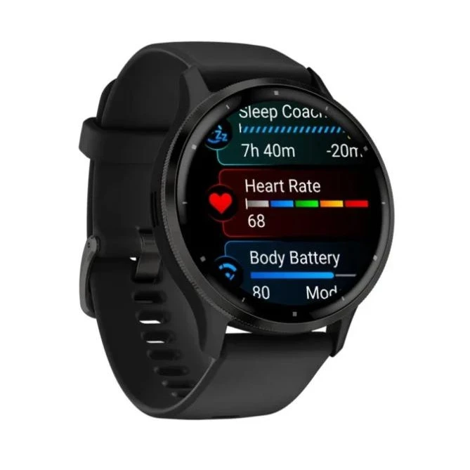 Garmin Venu 3 Slate S. Steel Bezel w. Black Case and S. Band (010-02784-01/51) - Зображення 2