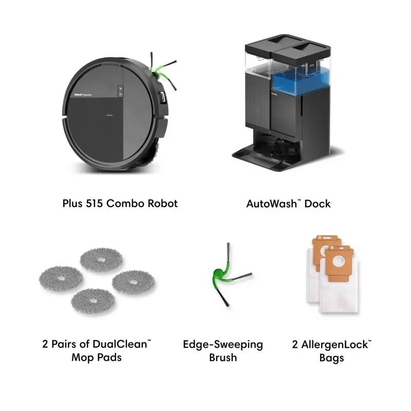 iRobot Roomba Combo Plus 515 AutoWash dock Black - Зображення 1