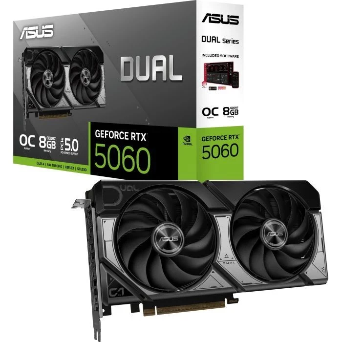 ASUS GeForce RTX5060 8Gb DUAL OC (DUAL-RTX5060-O8G) (90YV0N15-M0NA00) (UA) - Зображення 7