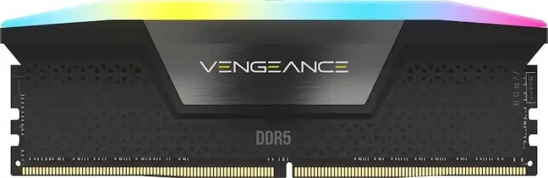 Corsair 64 GB (2x32 GB) DDR5 6400 MHz Vengeance RGB Black (CMH64GX5M2Y6400C32) - Зображення 1