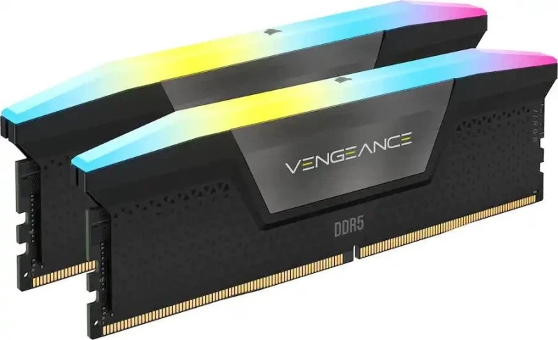 Corsair 64 GB (2x32 GB) DDR5 6400 MHz Vengeance RGB Black (CMH64GX5M2Y6400C32) - Зображення 4