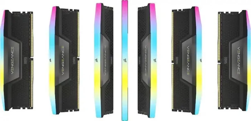 Corsair 64 GB (2x32 GB) DDR5 6400 MHz Vengeance RGB Black (CMH64GX5M2Y6400C32) - Зображення 5