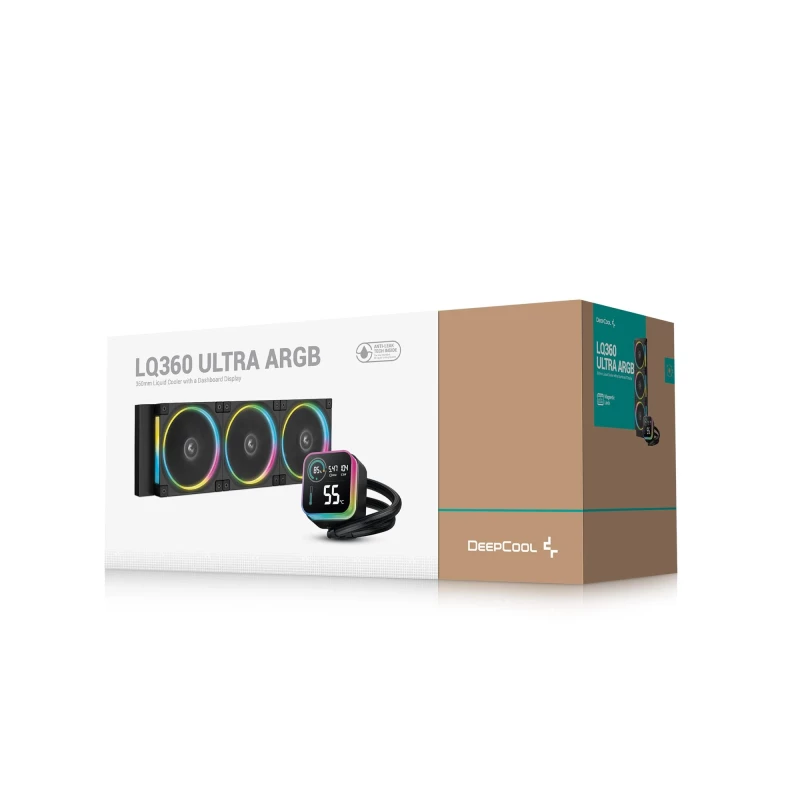 Система водяного охлаждения DeepCool LQ360 Ultra ARGB Black (R-LQ360-BKASMC-G-1) (UA) - Зображення 1
