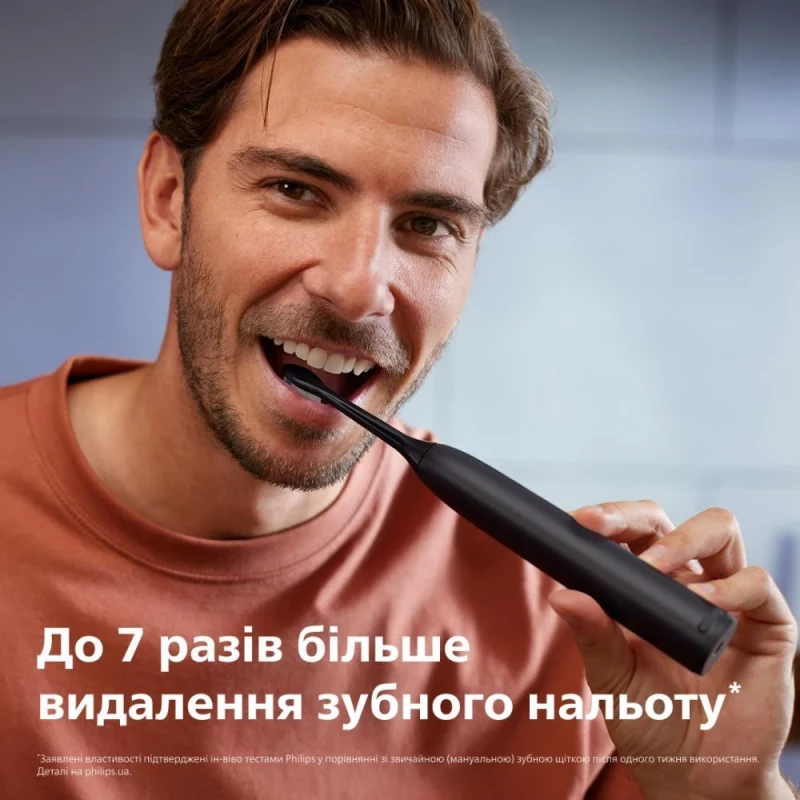 Электрическая зубная щетка Philips Sonicare 5300 Series HX7101/02 Black - Зображення 3