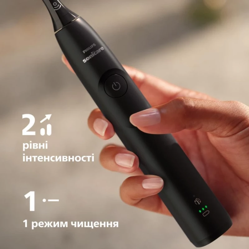 Электрическая зубная щетка Philips Sonicare 5300 Series HX7101/02 Black - Зображення 6