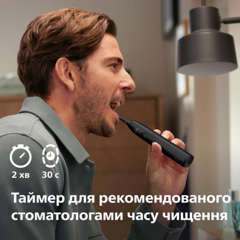 Электрическая зубная щетка Philips Sonicare 5300 Series HX7101/02 Black - Зображення 7
