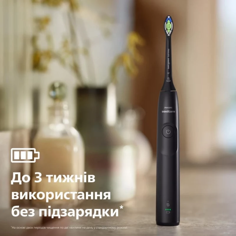 Электрическая зубная щетка Philips Sonicare 5300 Series HX7101/02 Black - Зображення 8
