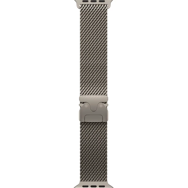 Apple Watch Ultra 3 GPS + Cellular 49mm Natural Tit. Case w. Natural Tit. Milanese Loop - Medium (MEWY4) - Зображення 2