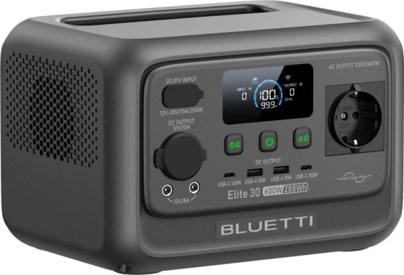Зарядная станция BLUETTI Elite 30 V2 600W 288Wh (P-EL30V2-EU-GY-BL-010) - Зображення 3