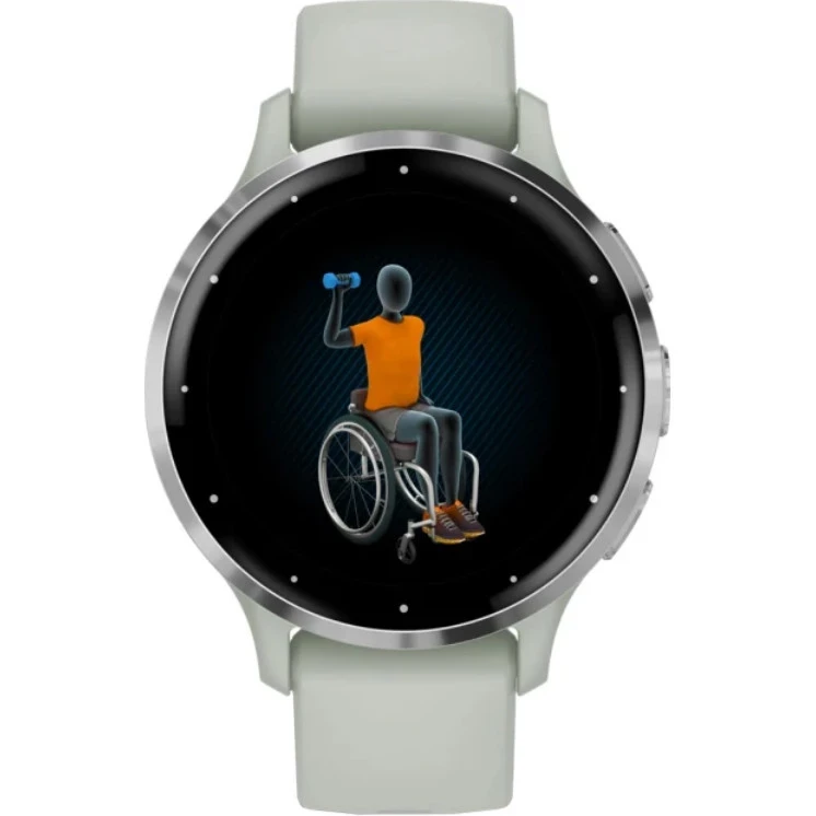 Garmin Venu 3S Silver S. Steel Bezel w. Sage Gray Case and S. Band (010-02785-01) - Зображення 5