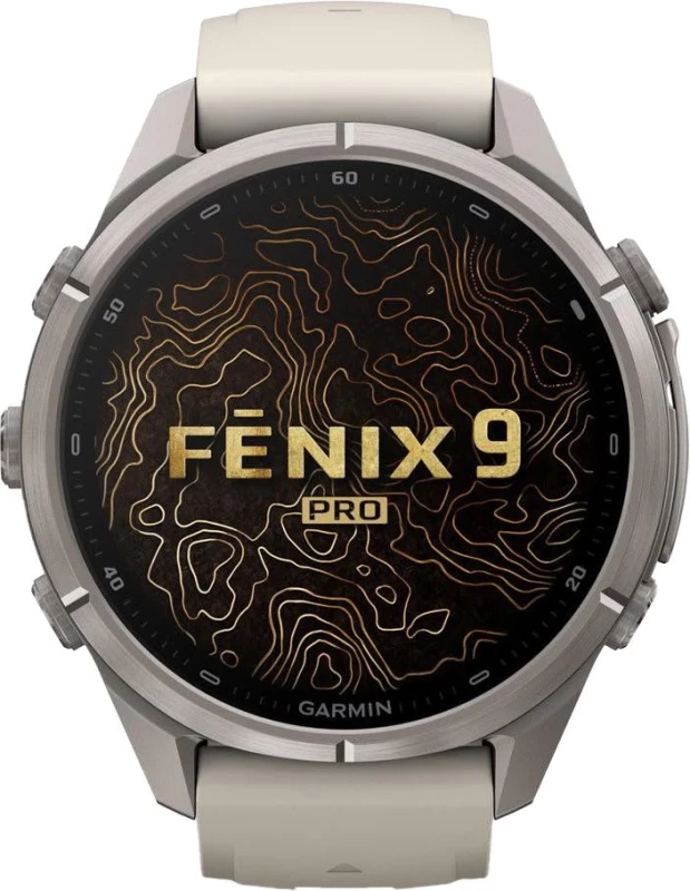 Смарт-часы Garmin Fenix 9 Pro inReach 43mm Titanium with Fog Gray/Dark Sandstone Silicone Band (010-04335-80/81) - Зображення 1