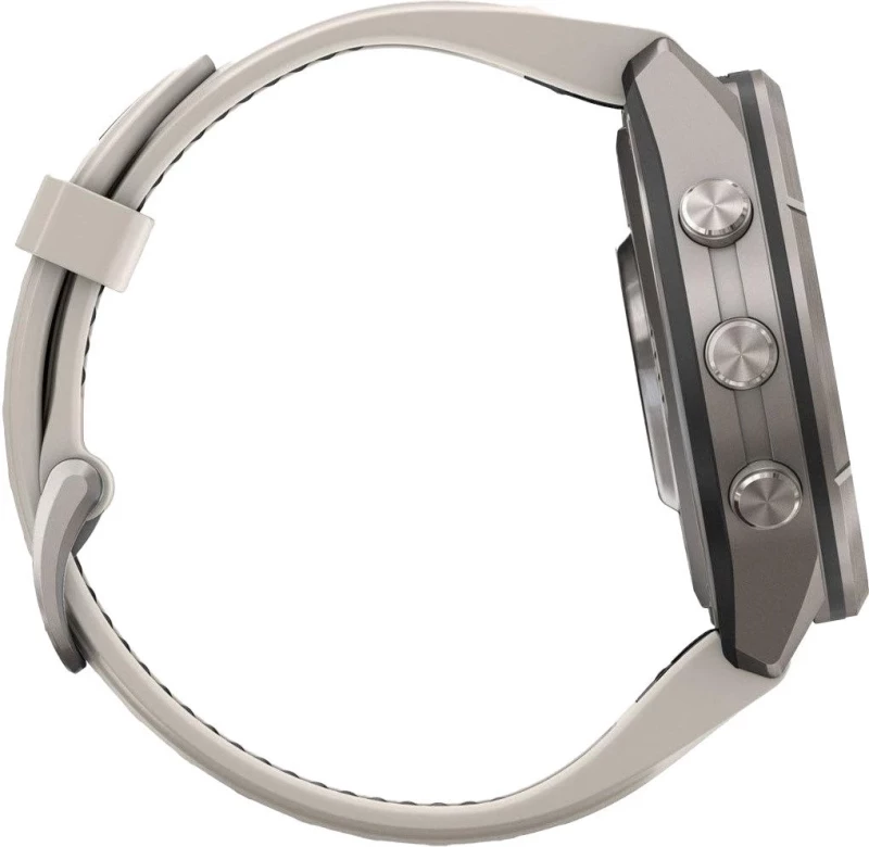 Смарт-часы Garmin Fenix 9 Pro inReach 43mm Titanium with Fog Gray/Dark Sandstone Silicone Band (010-04335-80/81) - Зображення 4
