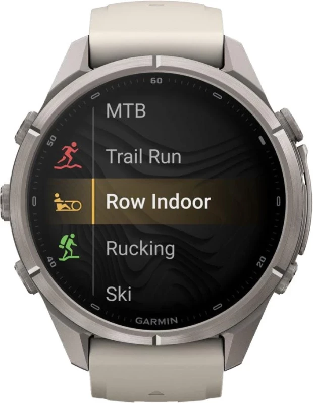 Смарт-часы Garmin Fenix 9 Pro inReach 43mm Titanium with Fog Gray/Dark Sandstone Silicone Band (010-04335-80/81) - Зображення 5