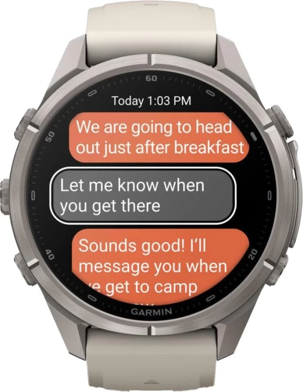 Смарт-часы Garmin Fenix 9 Pro inReach 43mm Titanium with Fog Gray/Dark Sandstone Silicone Band (010-04335-80/81) - Зображення 7