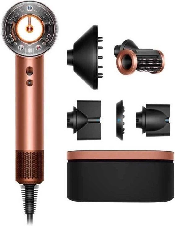 Dyson Supersonic HD16 Nural Hair Dryer Straight+Wavy Amber Silk (143644-01)