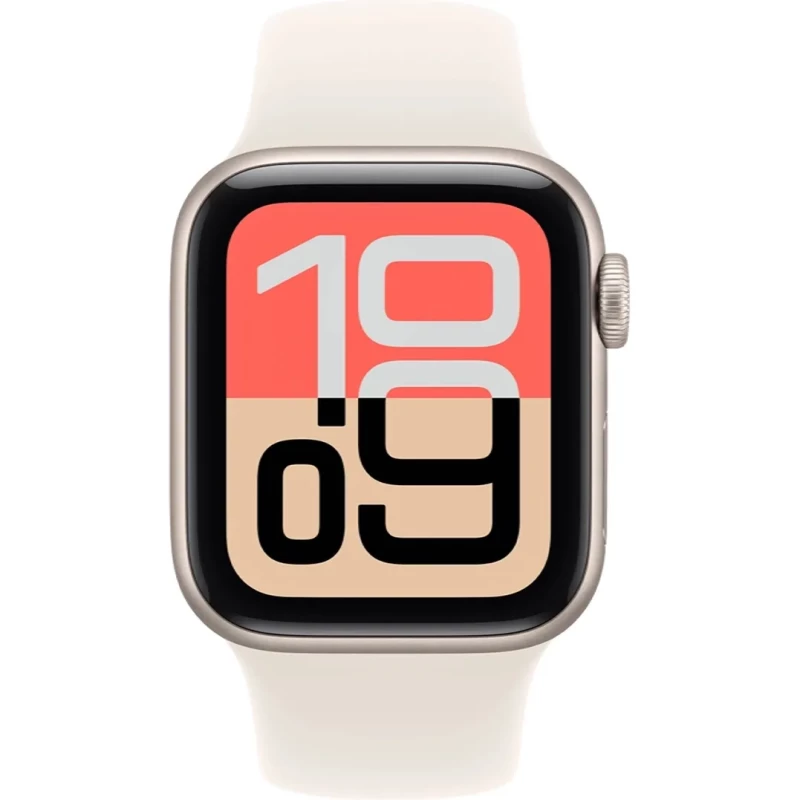 Apple Watch SE 3 GPS + Cellular 44mm Starlight Alu. Case w. Starlight S. Band - M/L (MEPF4) - Зображення 1
