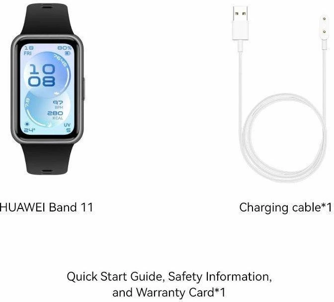 Фитнес-браслет HUAWEI Band 11 Black (55020GVQ) - Зображення 4