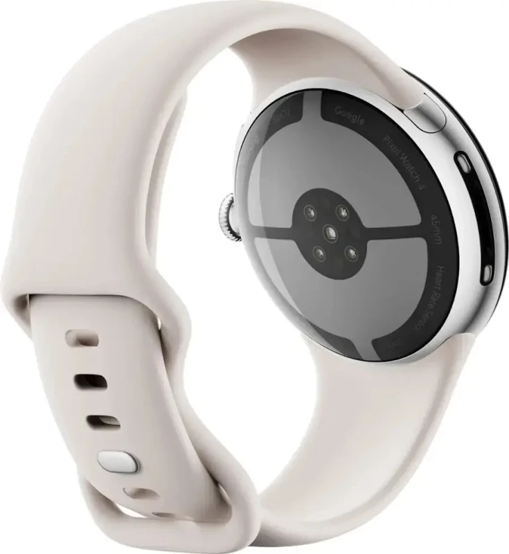 Смарт-часы Google Pixel Watch 4 45mm Wi-Fi Polished Silver Aluminum case / Porcelain Active Band - Зображення 3