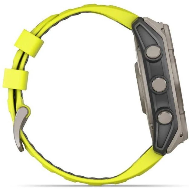 Garmin Fenix 8 51mm Solar Sapphire Titanium w. Amp Yellow/Graphite Silicone Band (010-02907-20/21) - Зображення 3