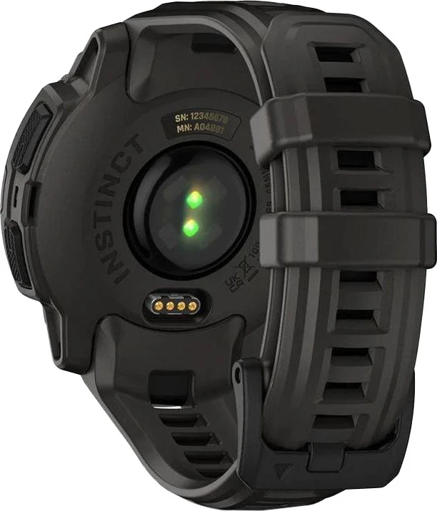 Смарт-часы Garmin Instinct E 45mm Black with Charcoal Band (010-02933-00/13) - Зображення 6