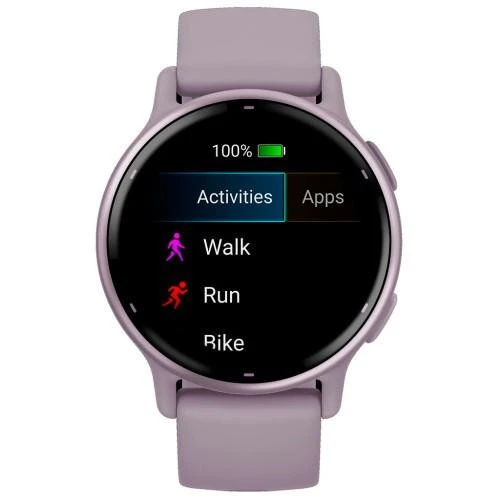 Garmin vivoactive 5 Metallic Orchid Aluminum Bezel with Orchid Case and Silicone (010-02862-13) - Зображення 1