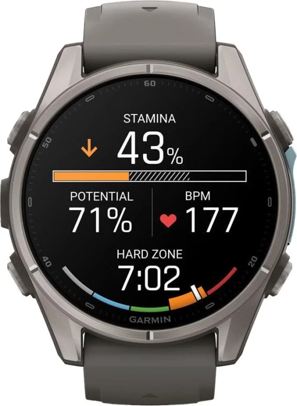 Смарт-часы Garmin Fenix 9 43mm Titanium with Pebble Gray Silicone Band (010-04761-10/11) - Зображення 3