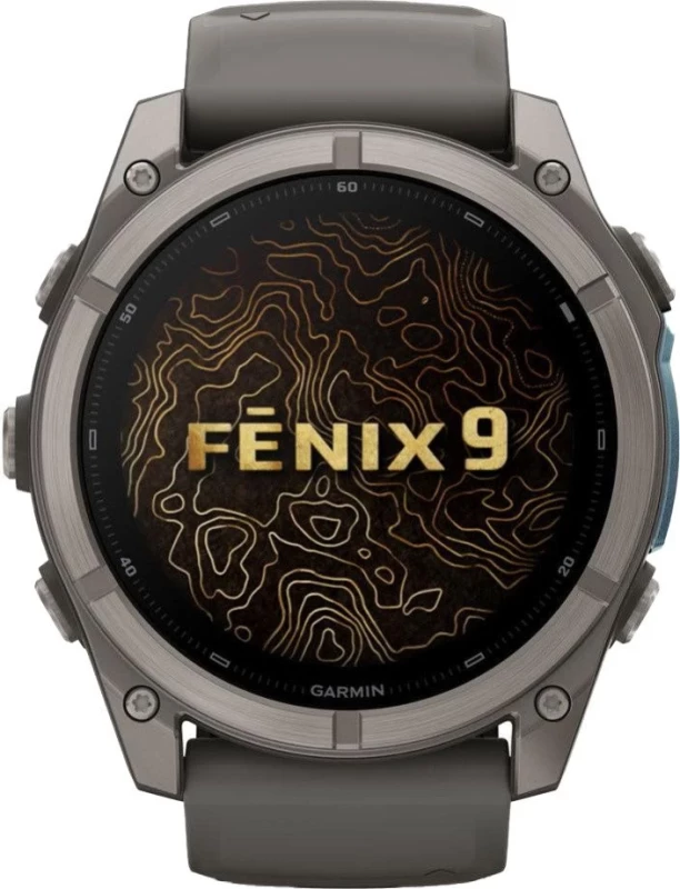 Смарт-часы Garmin Fenix 9 51mm Titanium with Pebble Gray Silicone Band (010-04763-00/01) - Зображення 1
