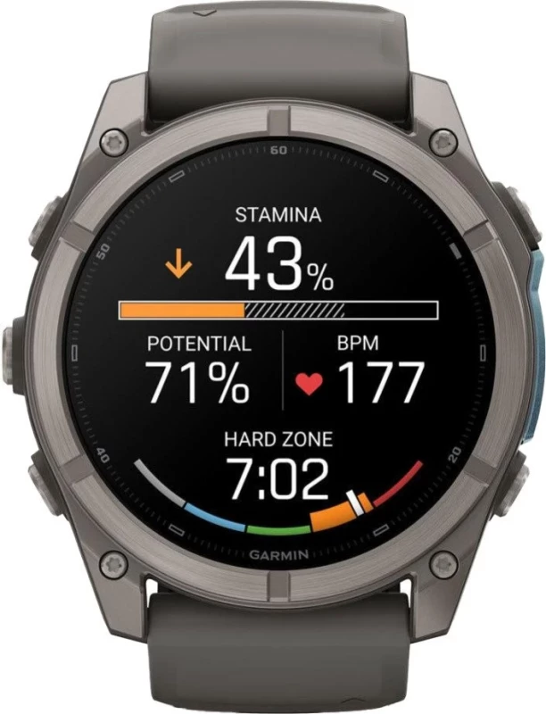 Смарт-часы Garmin Fenix 9 51mm Titanium with Pebble Gray Silicone Band (010-04763-00/01) - Зображення 3