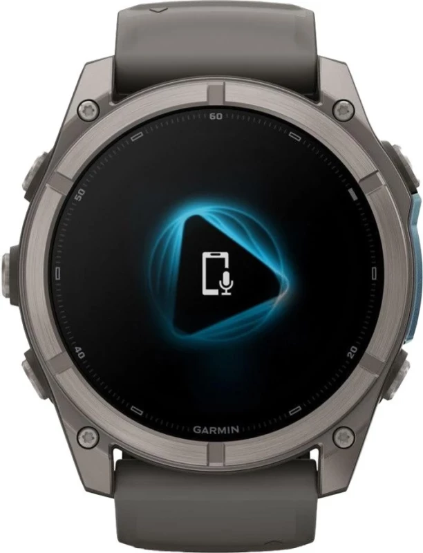 Смарт-часы Garmin Fenix 9 51mm Titanium with Pebble Gray Silicone Band (010-04763-00/01) - Зображення 5
