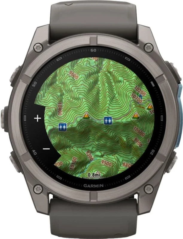 Смарт-часы Garmin Fenix 9 51mm Titanium with Pebble Gray Silicone Band (010-04763-00/01) - Зображення 6