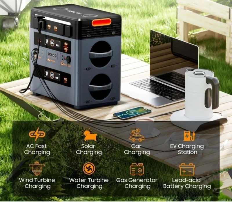 Дополнительная батарея для зарядной станции Oscal BP2400 Pro Expansion Battery (for PowerMax 2400 Pro) Gray - Зображення 5