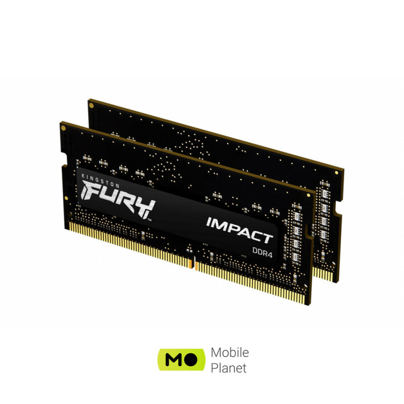 SoDIMM DDR4 16GB (2x8GB) 3200 MHz Fury Impact HyperX (Kingston Fury) (KF432S20IBK2/16) (UA)
