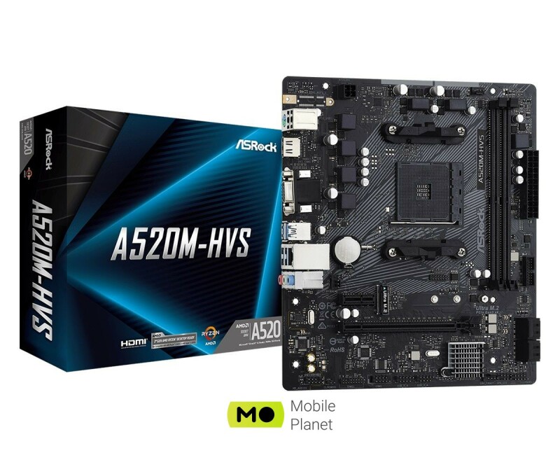 ASRock A520M-HVS Socket AM4