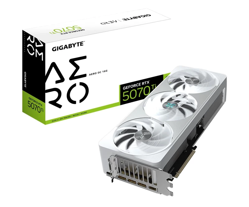 Gigabyte GeForce RTX 5070 Ti Aero OC 16GB GDDR7 DLSS4 (GV-N507TAERO OC-16GD) EU