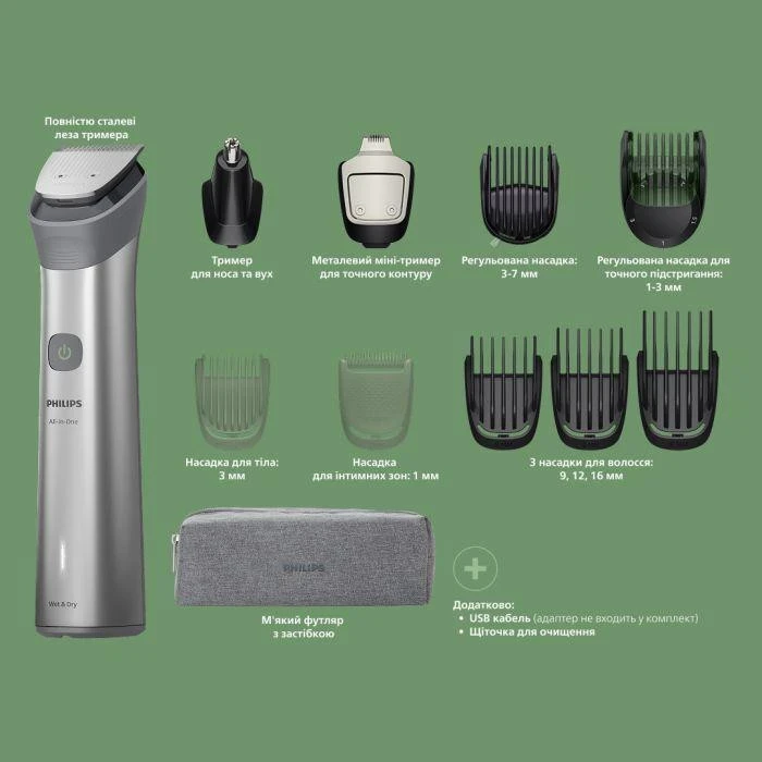 Машинка для стрижки Philips All-in-One Trimmer 5000 Series MG5941/15 - Зображення 1
