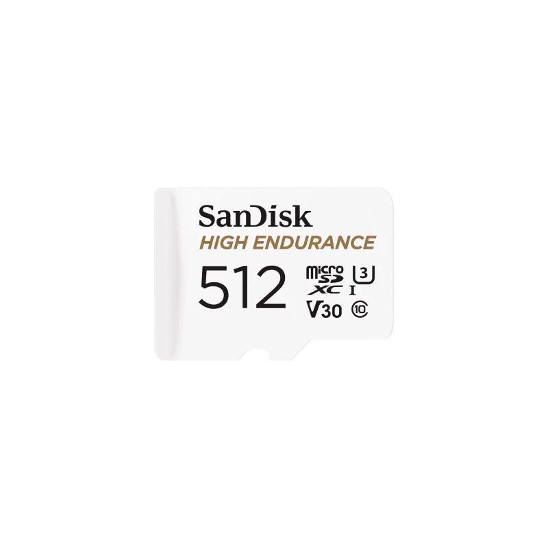 SanDisk 512GB microSDXC High Endurance UHS-I U3 V30 + SD adapter (SDSQQNR-512G-GN6IA) - Зображення 1
