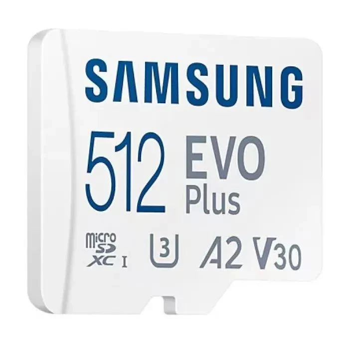 Samsung 512 GB microSDXC Class 10 UHS-I U3 V30 A2 EVO Plus+SD Adapte (MB-MC512SA/EU) - Зображення 2
