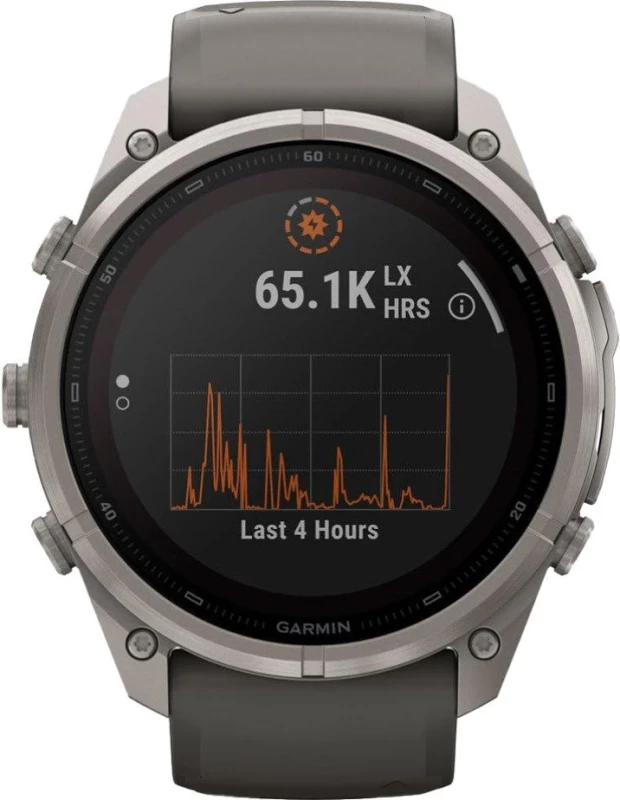 Смарт-часы Garmin Fenix 9 Pro inReach Solar 51mm Titanium with Pebble Gray/Silver Gray Silicone Band (010-04339-00/01) - Зображення 3