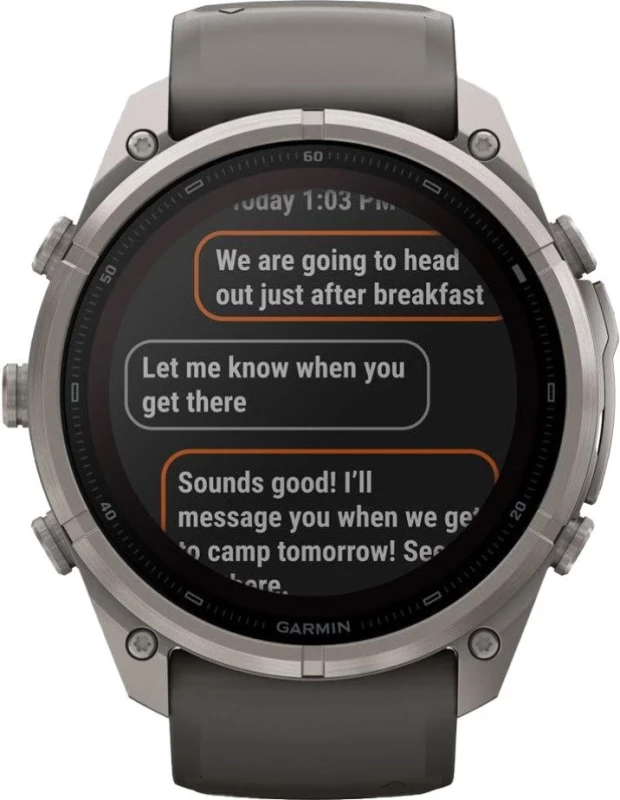 Смарт-часы Garmin Fenix 9 Pro inReach Solar 51mm Titanium with Pebble Gray/Silver Gray Silicone Band (010-04339-00/01) - Зображення 8