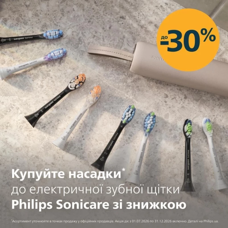 Насадка для электрической зубной щетки Philips Sonicare C3 Premium Plaque Defence White HX9044/87 - Зображення 1