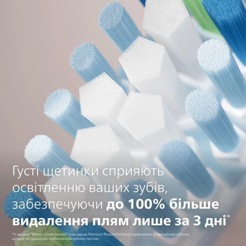 Насадка для электрической зубной щетки Philips Sonicare C3 Premium Plaque Defence White HX9044/87 - Зображення 3