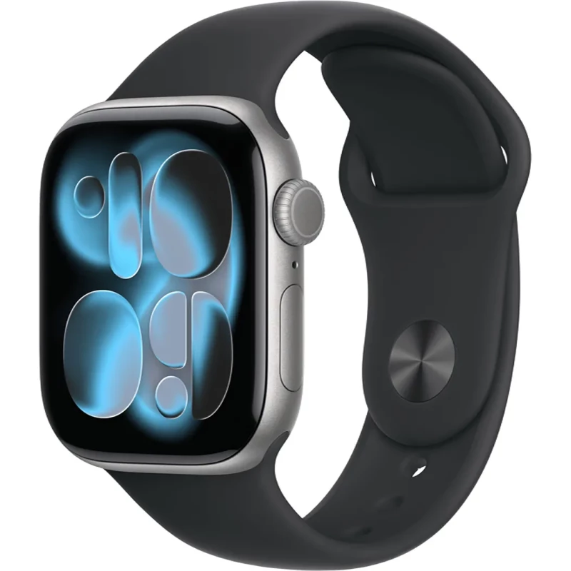 Apple Watch Series 11 GPS + Cellular 42mm Space Grey Alu. Case w. Black S. Band - M/L (MF8C4)