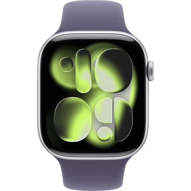 Apple Watch Series 11 GPS + Cellular 46mm Silver Alu. Case w. Purple Fog S. Band - M/L (MFCR4) - Зображення 1