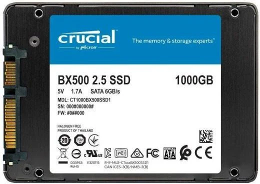 Crucial BX500 1 TB (CT1000BX500SSD1) - Зображення 1