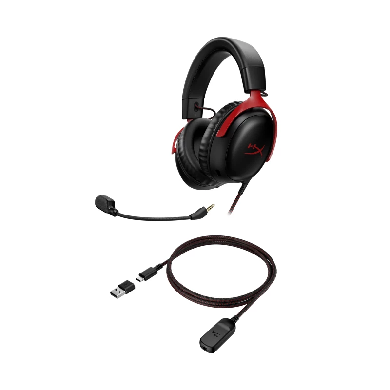 HyperX Cloud III Black-Red (727A9AA) (UA) - Зображення 6