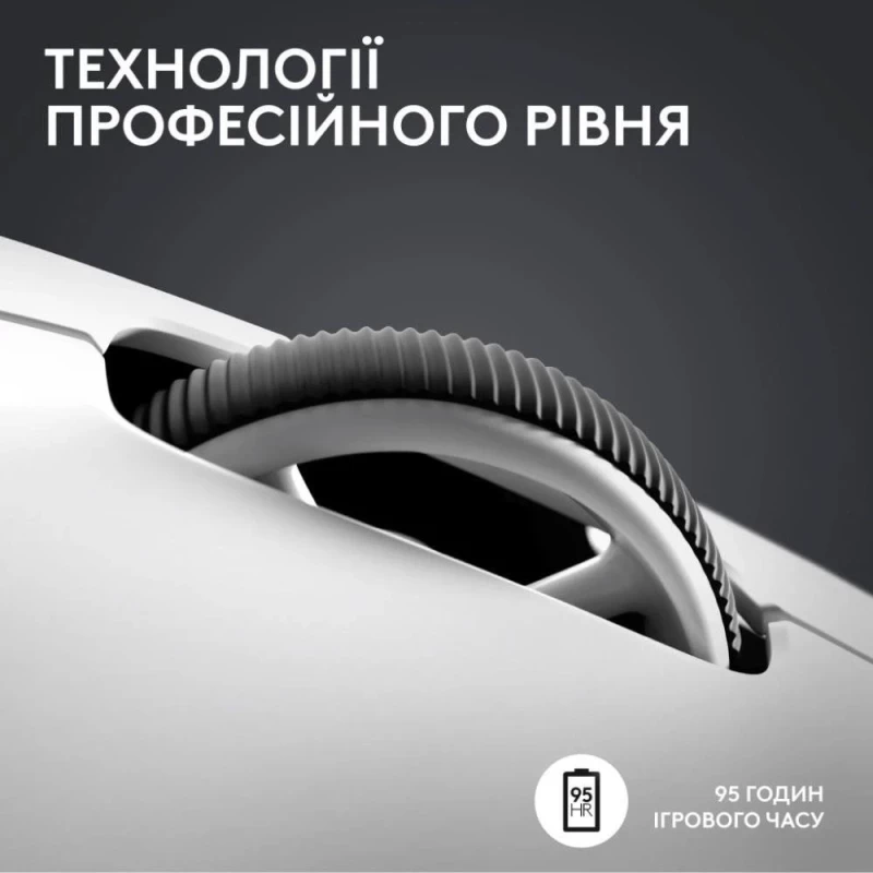 Logitech G Pro X Superlight 2 Lightspeed Wireless White (910-006638, 910-006639) - Зображення 8